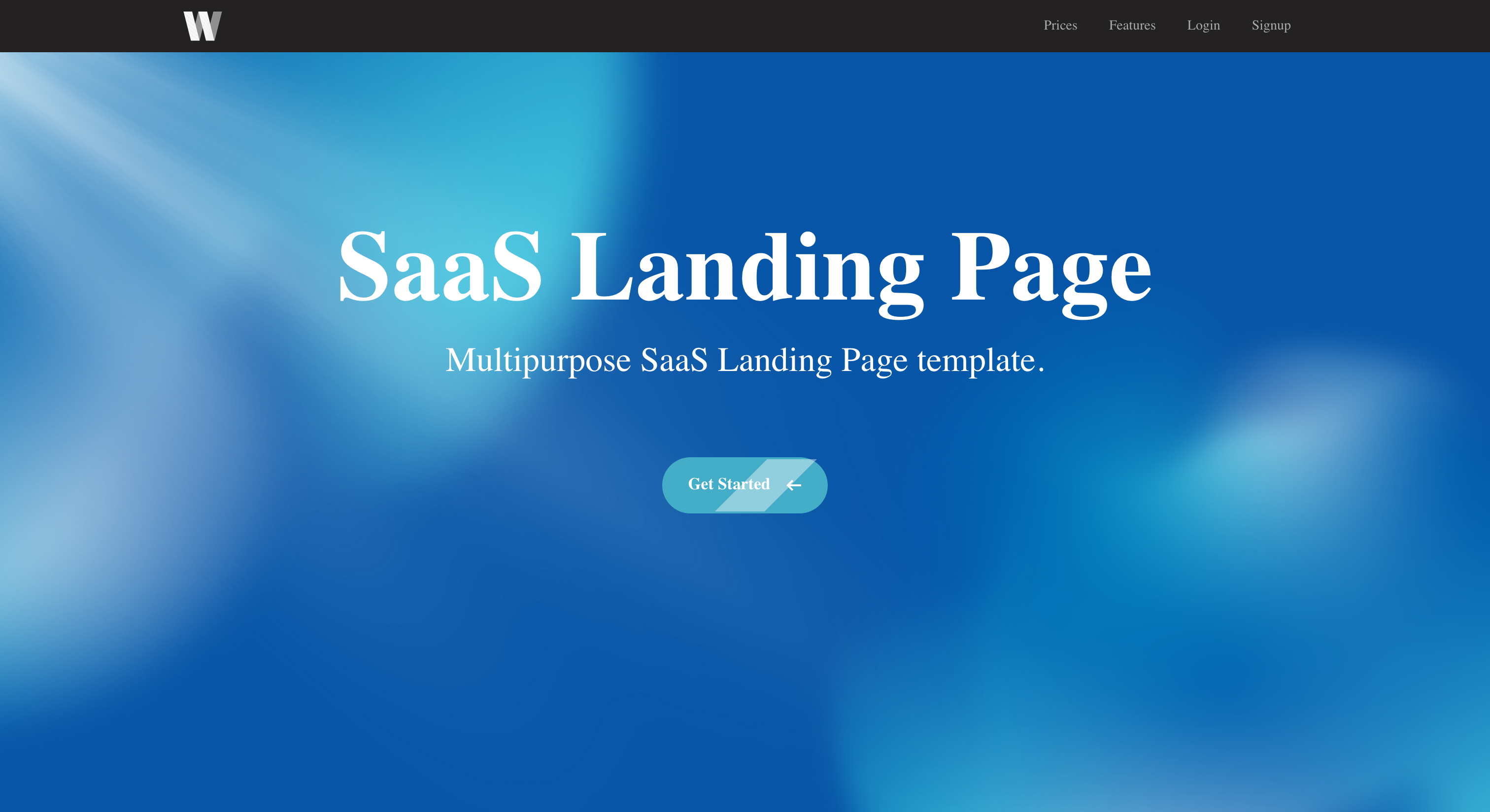 SaaS Landing Page Template